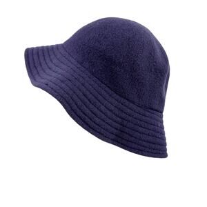 Vintage 90s London Fog Purple 100% Wool Bucket Hat